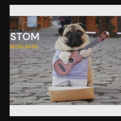 Custom Pet Portrait & Name Necklace – Personalized Pet Memorial