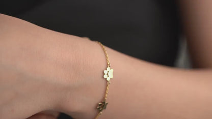 Custom Paw Name Bracelet – Personalized Pet Memorial